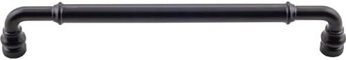 Top Knobs - TK886BLK - Brixton Pull 7 9/16 in. (c-c) - Flat Black - Devon Collection