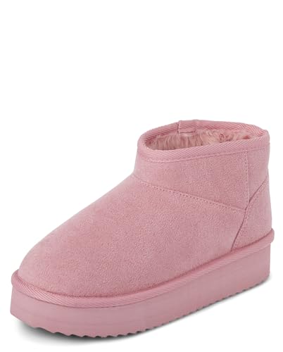 Image of The Children's Place Girls' Girls Mini Ankle Platform Boot, Faux-fur Lined