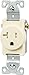 EATON Wiring TR1877LABXSP Tamper Resistant Single Receptacle, Light Almond