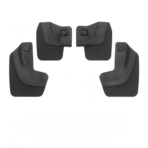 Guardabarros para Tesla Model X 2022-2025: protector contra salpicaduras negro (4 piezas)