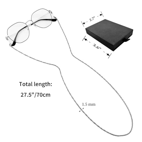 Image of Eyeglass Chain for Women Stylish,Stainless Steel Glasses Strap for Men Women,Eye Glasses Holders Around Neck