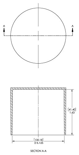 Image of Caplugs SC-5-1 /8 SC Series - Plastic Sleeve Cap for Tube Ends, 4 Pack, Red LD-PE, 5.125 inch W x 1.63 inch L Threaded and Non-Threaded Tubing, Rods, Masking, Painting, Plating, Grit-blasting (99394807)