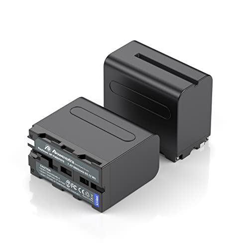 Amazon | NP-F970互換バッテリー 2個セット 8800mAh リチウムイオン