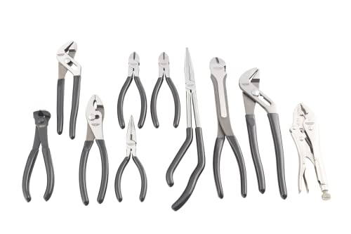 Blackout Xp 10-Piece Plier Tool Set Made Of Durable Steel Alloy With Zippered Carry Bag To Help You Stay Organized And Ready To Complete Your Projects With Confidence #TOP1