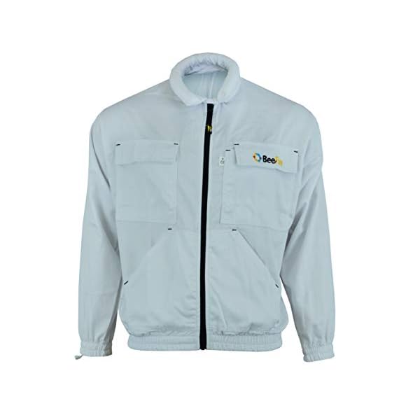 BeeFun Professionelle Imkerschutz-Jacke mit Rollkragen (ohne Kapuze) (L)
