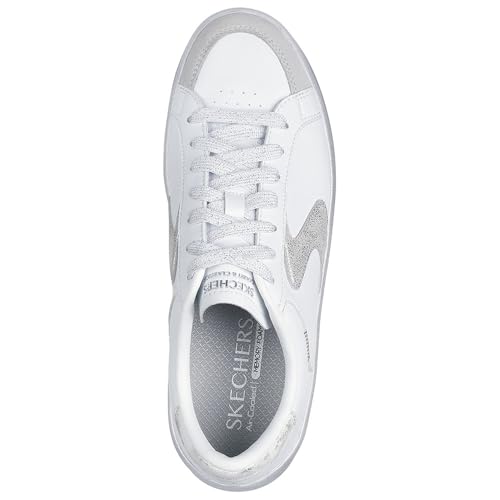 Skechers Women's Hiland Quite Chic Sneaker, Blanc, 38 EU