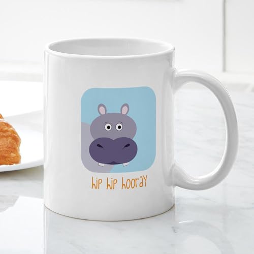 Taza de cerámica de 11 oz Hip Hip Hooray miniatura 5