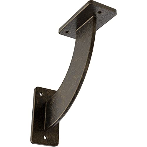2"W x 7"D x 7"H Bradford Steel Bracket, Antiqued Pale Gold by Ekena Millwork - Used condition - US$28.26