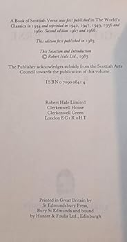 A Book of Scottish Verse (World's Classics)
