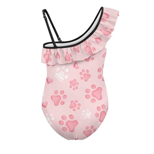 Girls Swimsuits One Piece Swimwear Ruffle Athletic Sport Kids Tween Bathing Suit 3-14 Years2