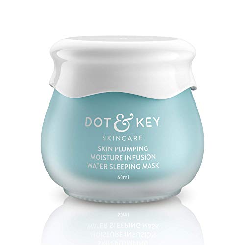 Dot & Key Skin Plumping Moisture Infusion Water Sleeping Mask, Hyaluronic Acid Overnight Hydrating Mask, Night Gel 60ml, Paraben Free