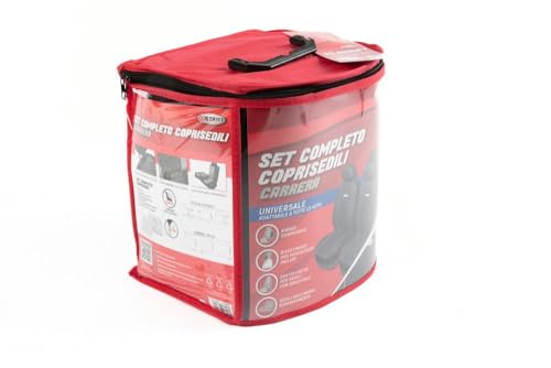 Start Set Completo Coprisedili Carrera Universale Nero-Grigio - 2