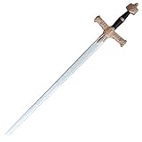 Armory Replicas Foam King Solomon Sword of Judgement – 41.75-Inch Polyurethane Foam Replica, Golden Guard with Ark of The Covenant, Star of David Pommel, for LARP, Cosplay & Mock Battles