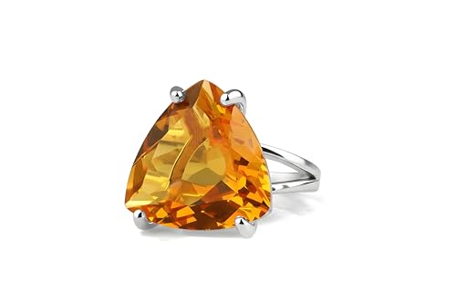 Bagues citrine pour femmes : un bijou en argent idéal pour le bureau et les soirées