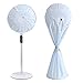 Copertura antipolvere per ventaglio, impermeabile antipolvere confezione da 2 pezzi, lavabile in piedi e rotonda a prova di polvere, copertura per ventilatore da pavimento per la casa (blu margherita)