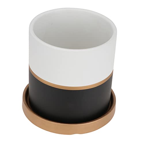 SUPVOX Flowerpot Plant Tray Ceramic Tray Nordic Bonsai Mini Pots Coffee Table Tray Pots for Plants Nordic Decor Succulent Plant Bonsai Cactus Planter Ceramics Simple