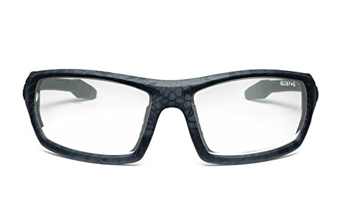 Skullerz Odin Safety Sunglasses,Matte Black,Clear Lens #TOP1