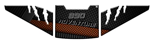 Adhésif effet 3D KTM 890 Adventure résiné contre les rayures de réservoir