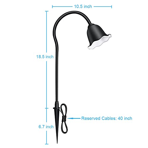 Gardenients Outdoor Landscape Lighting Low Voltage Landscape Lights Garden Pathway Lights Yard Lights Driveway Lights, Aluminum Housing Waterproof Ac/Dc 12V 3W 3000K Warm-White Light（4-Pack） #TOP2