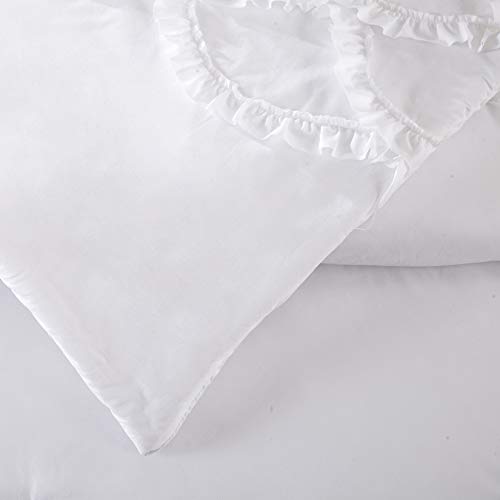 Jessica Simpson Ruffled Scallop 4-Piece Comforter Set - Full/Queen #TOP6