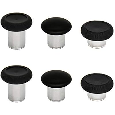 Metal Thumbsticks Joysticks Buttons Replacement for Xbox One Elite Controller (Model 1698) - Black