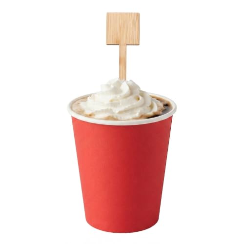 Restaurantware 7 In Natural Bamboo Coffee Stirrers, Square Top, 1000 Count