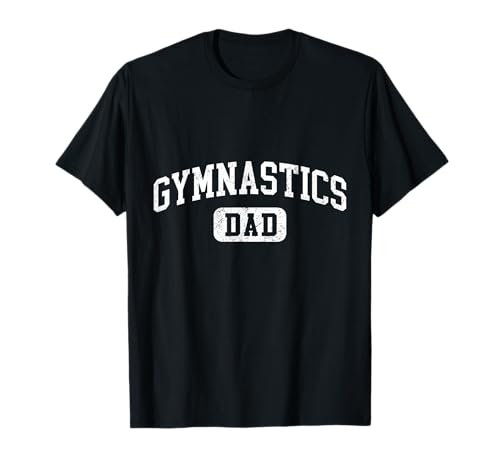 Gymnastics Dad Funny Lettering Style Fathers Day Daddy T-Shirt