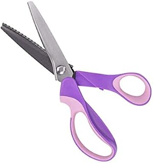 Pinking Shears, Stainless Steel Pinking Shears Comfort Grip Handled Professional Fabric Crafts Dressmaking