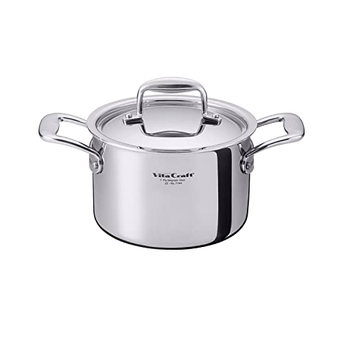 Vita Craft N Series Two-Handled Pot, IH Compatible, 7.1 inches (18 cm)