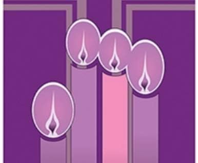 CCS Banner-Advent Candles w/Pole Hems (3' x 9')