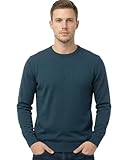DESIGN CLASSICO E VERSATILE – Girocollo elegante, linea pulita e maniche lunghe, adatto a diversi stili. Perfetto da solo, sopra una camicia o abbinato a pantaloni più curati, ideale per ufficio, lezioni, uscite informali o occasioni casual eleganti. Perfetto anche per sport, viaggi o weekend fuori porta grazie alla sua praticità e resistenza