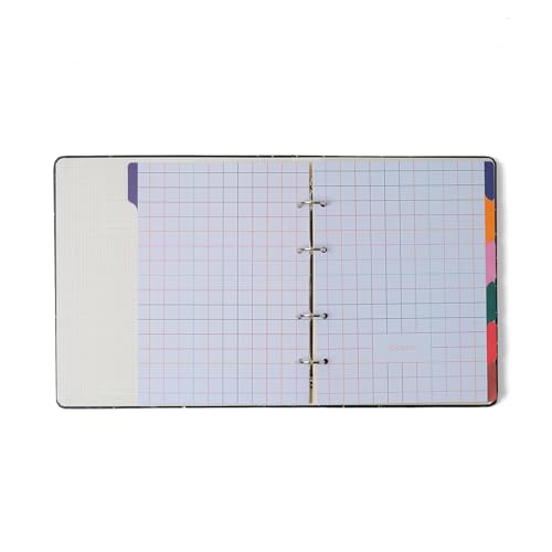 Caderno Criativo Argolado Kraft Pautado 17X24 Flores Max, Cicero
