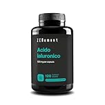 Acido Ialuronico Integratore, Puro 525mg ad Alto Dosaggio, 120 Capsule di Acido Ialuronico Puro (4 Mesi) con 500-700 kDa, Hyaluronic Acid con Sodio Ialuronato, Alternativa a Acido Ialuronico Compresse