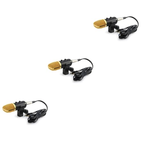 TOYANDONA 3 Pecas microfone fundo de cesta para crochê duto secador profissional condensador cardiói