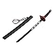 Katana Schlüsselbund, Minispielzeug Katana Schlüsselanhänger mit Scheide, Metallscheide Schwertwaage Modell Sammelschlüsselring, Anime Schlüsselbund Zubehör für Männer und Jungen (N)
