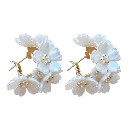 Shining Diva Fashion Latest Sweet Romantic Elegant White Flower H...