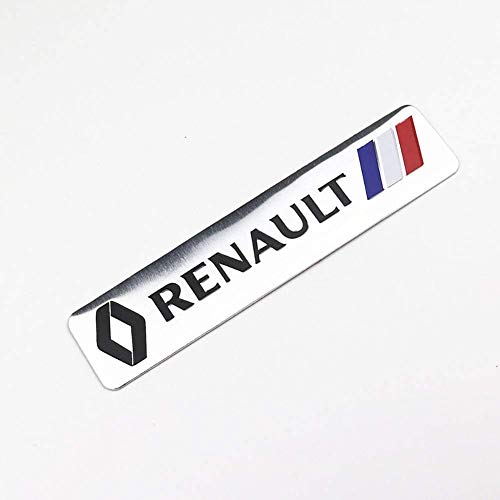 DDDXF 3D Aluminium Emblème Voiture Décoration Autocollants Logo Badge Autocollant pour Renault Megane 2 3 Duster Logan Clio Laguna 2 Captur, C Cover
