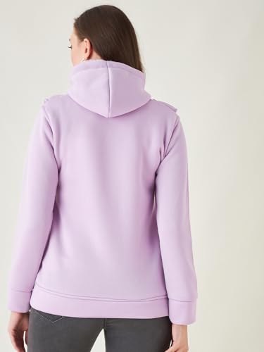 Image of Pivl Women Solid Hooded Casual Jacket For Winter||Winterwear||