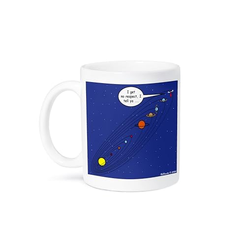 3dRose Pluto Loses Planet Status Ceramic Mug, 15 oz, White