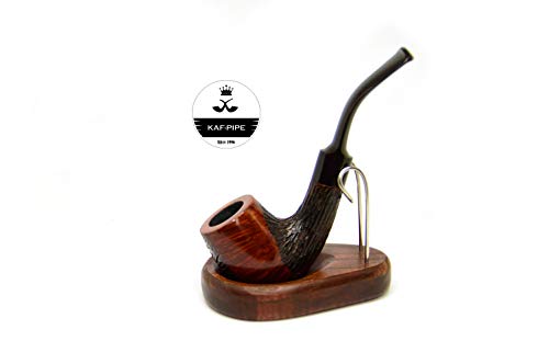 Kafpipeworkshop Tobacco Pipe Stand For 1 Smoking Pipe Handmade Wooden Pipe Rack Kaf1 Drop From Ash Tree #TOP7