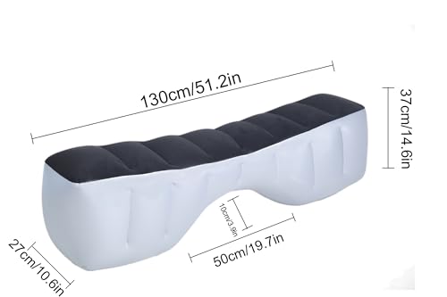 Onirii Inflatable Car Air Travel Mattress Back Seat Bed with Air Pump,51.2\"×10.6\"×14.6\" Portable Camping Sleeping Gap Pad Air Bed for Car,SUV