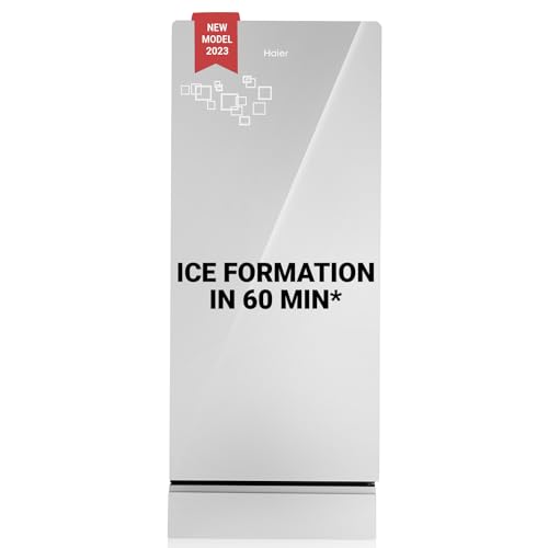 Image of Haier 190 L 5 Star Direct Cool Inverter Single Door Refrigerator Appliance (, HED-205SGB-P, Mirror Glass, Base Stand with Drawer)
