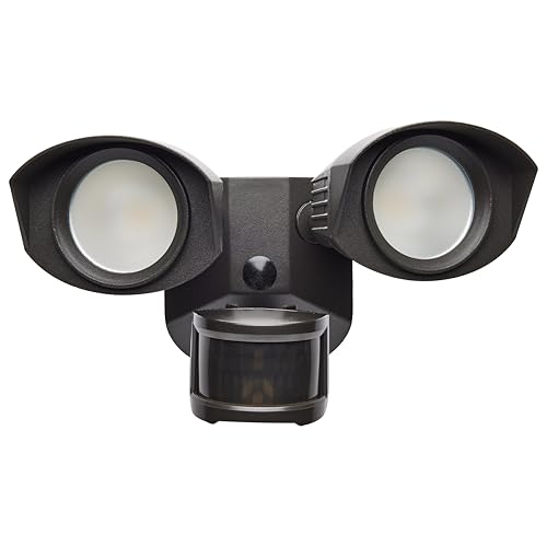 Image of Nuvo 65 /213 LED Dual-Head Security Light, 3000K, Motion Sensor, Bronze