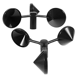 Homoyoyo Anemómetro de Copa 2 Piezas Sensor de Med...: Copa de repuesto para anemómetro: tiene un diseño sencillo, pero es muy práctica, ofreciéndote una copa de anemómetro profesional Vaso anemómetro: adecuado para la medición de la dirección del viento y para la medición inteligente de la velocidad y d...