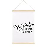 Inspirational Quotes Magnetic Poster Frame Hanger, Wooden Frame & Canvas Poster Hangers, Welcome Sum