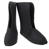JOINPAYA 1 Par Cálidas Botas De Nieve Accesorios De Esquí Botas De Caza Para Clima Calcetines Calientes Para Botas Calcetines De Esquí Black Felpa