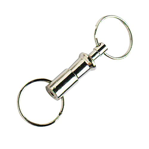 Bulk Hardware BH01849 Paquet de 2 Porte-clés à tirer Nickelé Cover