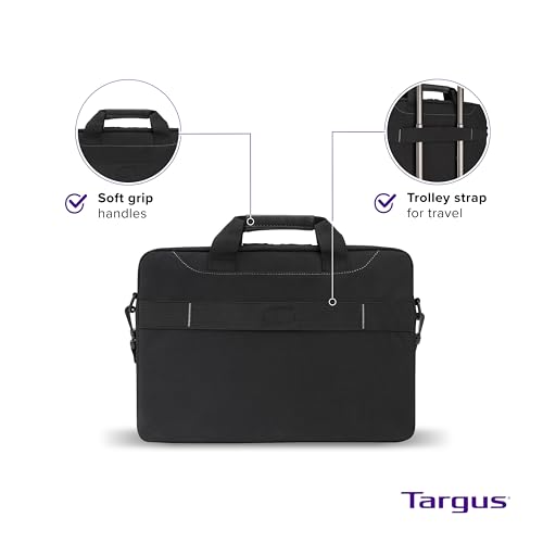 Targus Laptop-Aktentasche für Laptops bis zu 15,6 Zoll (39,6 cm), Schultertasche, für Dell HP, Lenovo, Apple und Microsoft, Schwarz (TSS898) – Ansicht 6