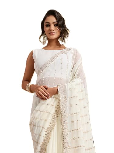 Sari Georgette E6429 Ekasya résout le manque d'élégance des tenues de bureau pour femme