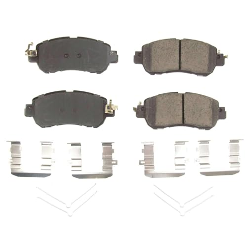 Image of PowerStop Front Brake Pads for Nissan Kicks 2018-24 | Nissan Versa 2020-25 - Z17 Ceramic Brake Pads with Installation Hardware, 17-2038
